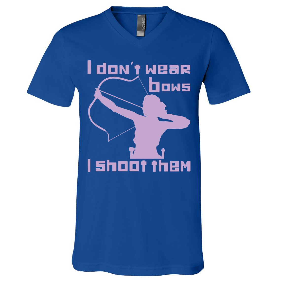I Dont Wear Bows I Shoot Them Funny Archery Bow Lover Gift V-Neck T-Shirt