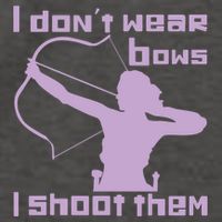 I Dont Wear Bows I Shoot Them Funny Archery Bow Lover Gift Vector Backpack