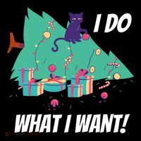 I Do What I Want Cat Destroys Christmas Tree Meme Funny Gift Backpack