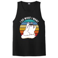 I Do What I Want Funny Cat Attitude Cat Lover PosiCharge Competitor Tank