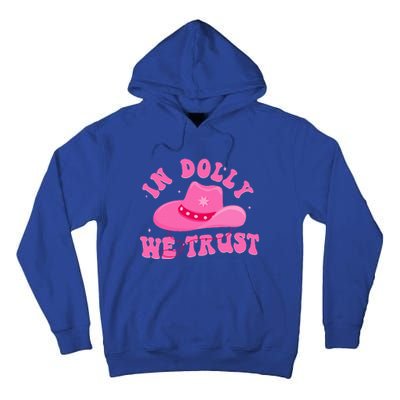 In D.O.L.L.Y We Trust Pink Hat Tall Hoodie