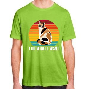 I Do What I Want Calico Cat Owner Calico Cat Lover Gift Adult ChromaSoft Performance T-Shirt