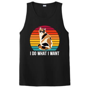 I Do What I Want Calico Cat Owner Calico Cat Lover Gift PosiCharge Competitor Tank