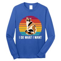 I Do What I Want Calico Cat Owner Calico Cat Lover Gift Long Sleeve Shirt