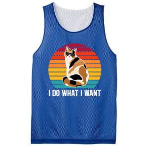 I Do What I Want Calico Cat Owner Calico Cat Lover Gift Mesh Reversible Basketball Jersey Tank