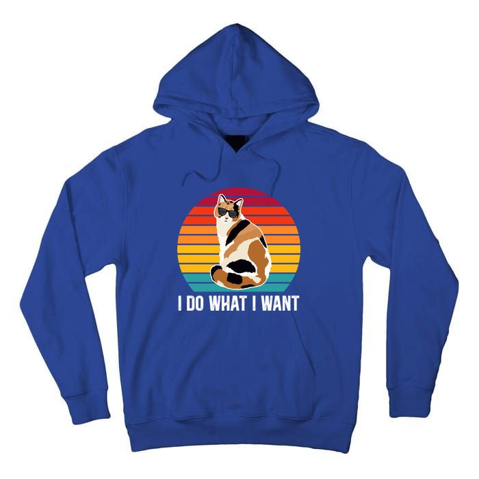 I Do What I Want Calico Cat Owner Calico Cat Lover Gift Tall Hoodie