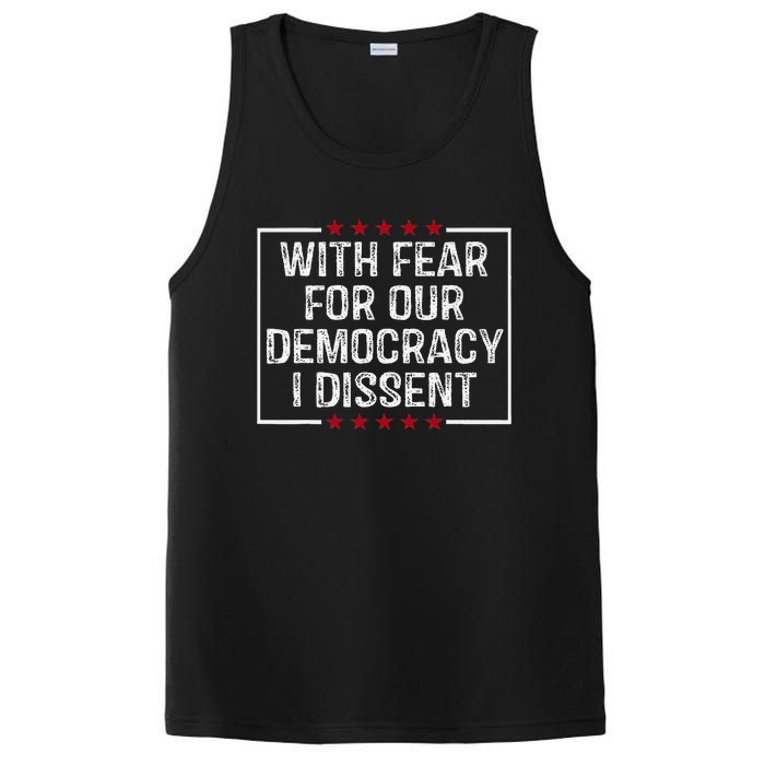 I Dissent With Fear For Our Democracy PosiCharge Competitor Tank