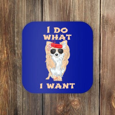 I Do What I Want Chihuahua Gift Coaster