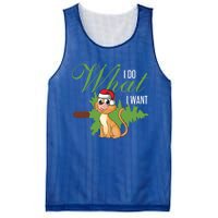 I Do What I Want Cat Wearing Santa Hat Sarcastic Christmas Meaningful Gift Mesh Reversible Basketball Jersey Tank