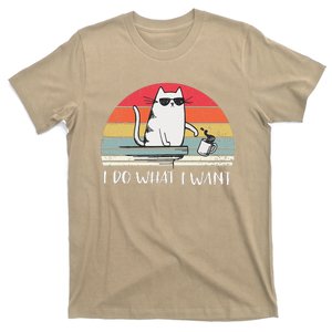 I Do What I Want Funny Black Cat Lovers T-Shirt