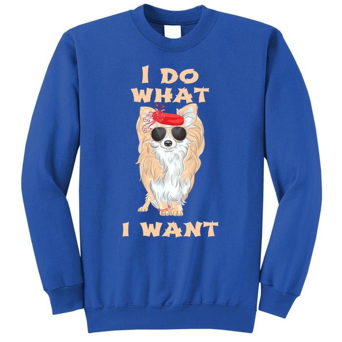 I Do What I Want Chihuahua Gift Tall Sweatshirt