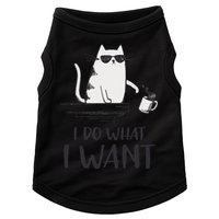 I Do What I Want Funny Cat Lovers Doggie Tank