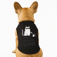 I Do What I Want Funny Cat Lovers Doggie Tank