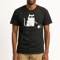 I Do What I Want Funny Cat Lovers Tall T-Shirt