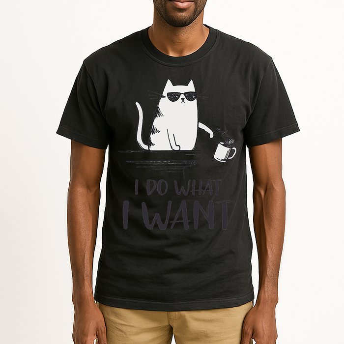 I Do What I Want Funny Cat Lovers Tall T-Shirt