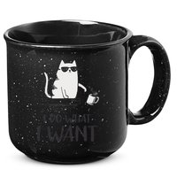 I Do What I Want Funny Cat Lovers 15oz Campfire Ceramic Mug