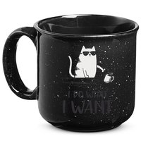 I Do What I Want Funny Cat Lovers 15oz Campfire Ceramic Mug