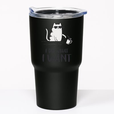 I Do What I Want Funny Cat Lovers Tumbler