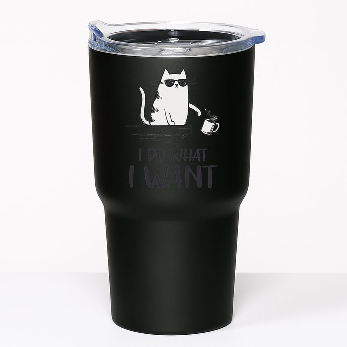 I Do What I Want Funny Cat Lovers Tumbler