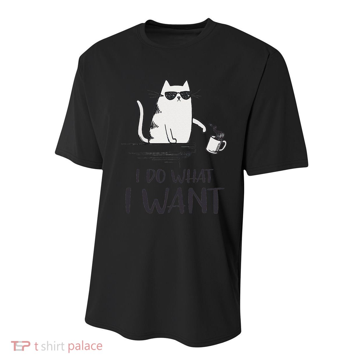 I Do What I Want Funny Cat Lovers Youth Performance Sprint T-Shirt