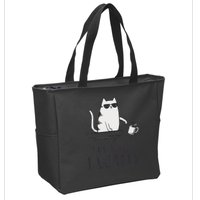 I Do What I Want Funny Cat Lovers Zip Tote Bag