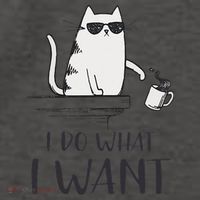 I Do What I Want Funny Cat Lovers Vector Backpack