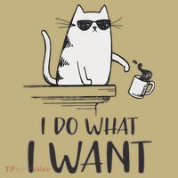 I Do What I Want Funny Cat Lovers Performance Shirt