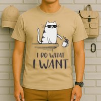 I Do What I Want Funny Cat Lovers T-Shirt