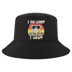 I Do What I Want Olde English Bulldog Retro Christmas Style Gift Cool Comfort Performance Bucket Hat