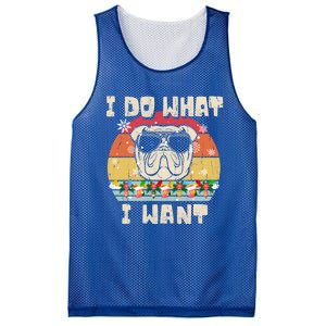 I Do What I Want Olde English Bulldog Retro Christmas Style Gift Mesh Reversible Basketball Jersey Tank