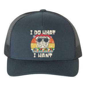 I Do What I Want Olde English Bulldog Retro Christmas Style Gift Yupoong Adult 5-Panel Trucker Hat