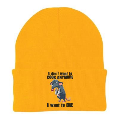 I Don't Want To Cook Anymore I Want To Die Knit Cap Winter Beanie