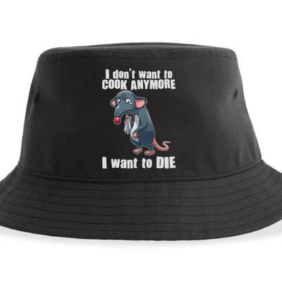 I Don't Want To Cook Anymore I Want To Die Sustainable Bucket Hat