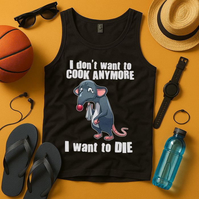 I Don't Want To Cook Anymore I Want To Die Tank Top