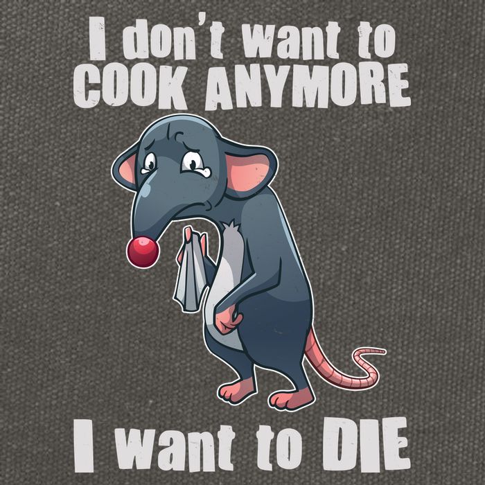 I Don't Want To Cook Anymore I Want To Die Cotton Canvas Backpack