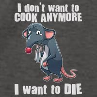 I Don't Want To Cook Anymore I Want To Die Vector Backpack