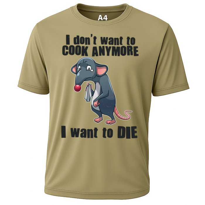 I Don't Want To Cook Anymore I Want To Die Performance Shirt