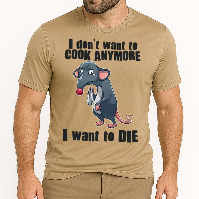 I Don't Want To Cook Anymore I Want To Die Performance Shirt
