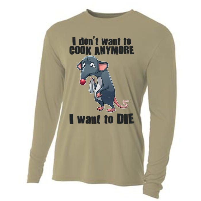 I Don't Want To Cook Anymore I Want To Die Cooling Performance Long Sleeve Crew