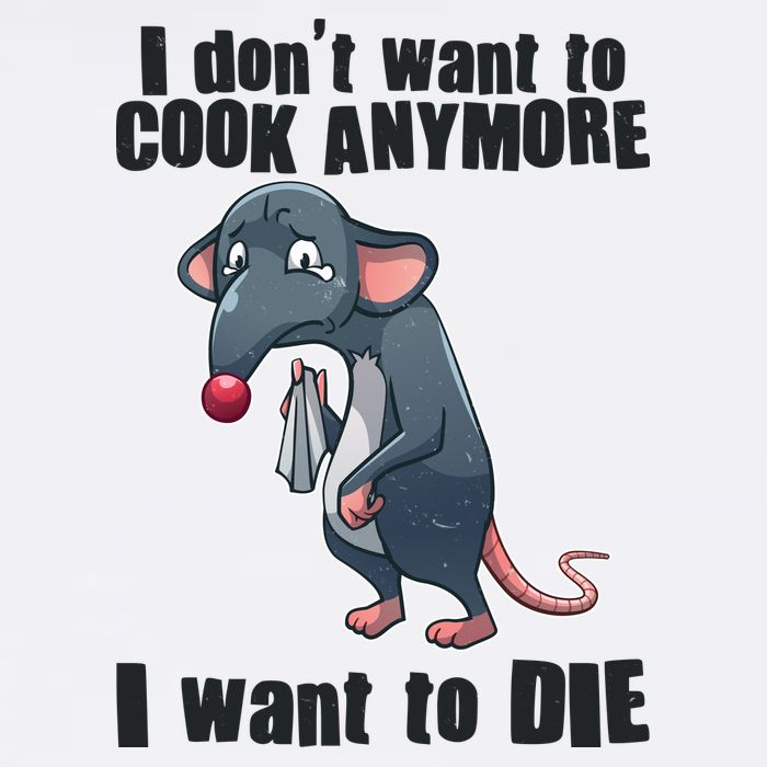 I Don't Want To Cook Anymore I Want To Die Garment-Dyed Sweatshirt