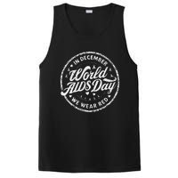 In December We Wear Red World Aids Day 2024 Hiv Awareness Gift PosiCharge Competitor Tank