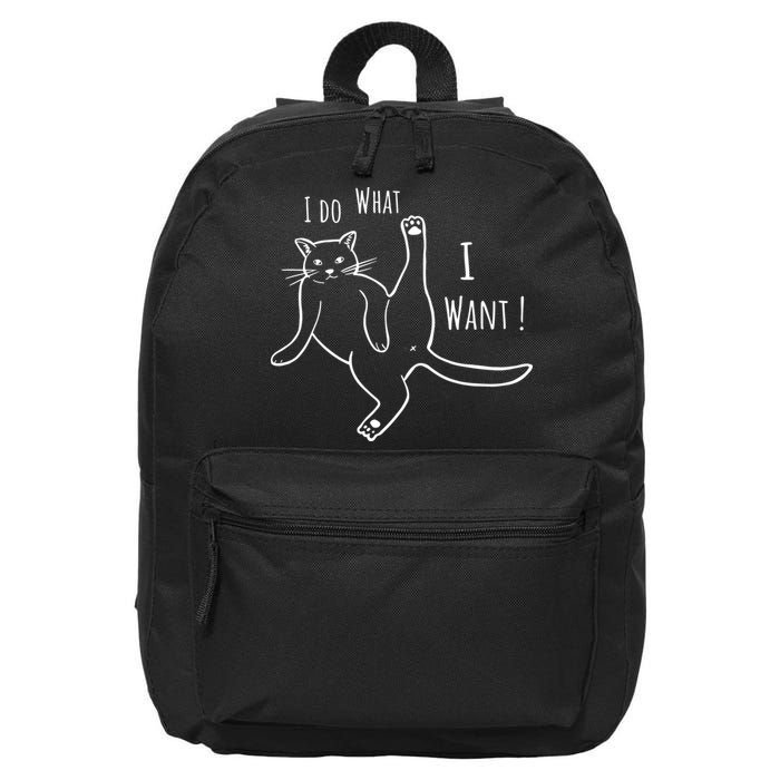 I Do What I Want Cat 16 in Basic Backpack