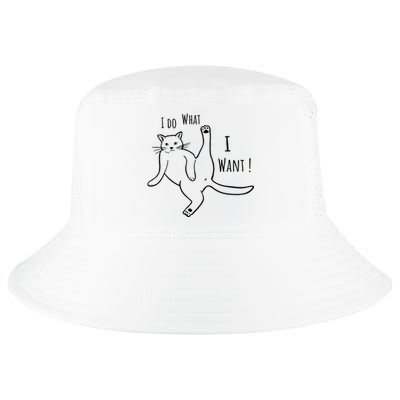 I Do What I Want Cat Cool Comfort Performance Bucket Hat