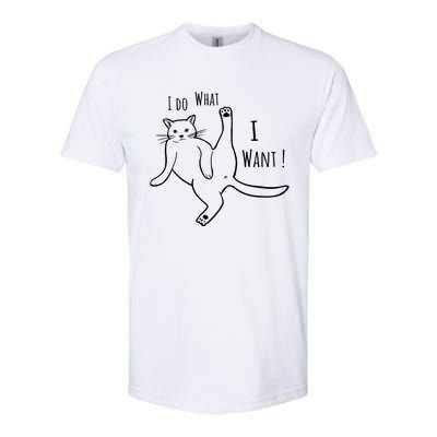 I Do What I Want Cat Softstyle® CVC T-Shirt