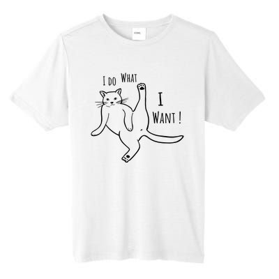 I Do What I Want Cat Tall Fusion ChromaSoft Performance T-Shirt