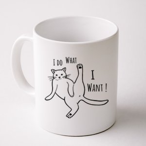 I Do What I Want Cat Coffee Mug