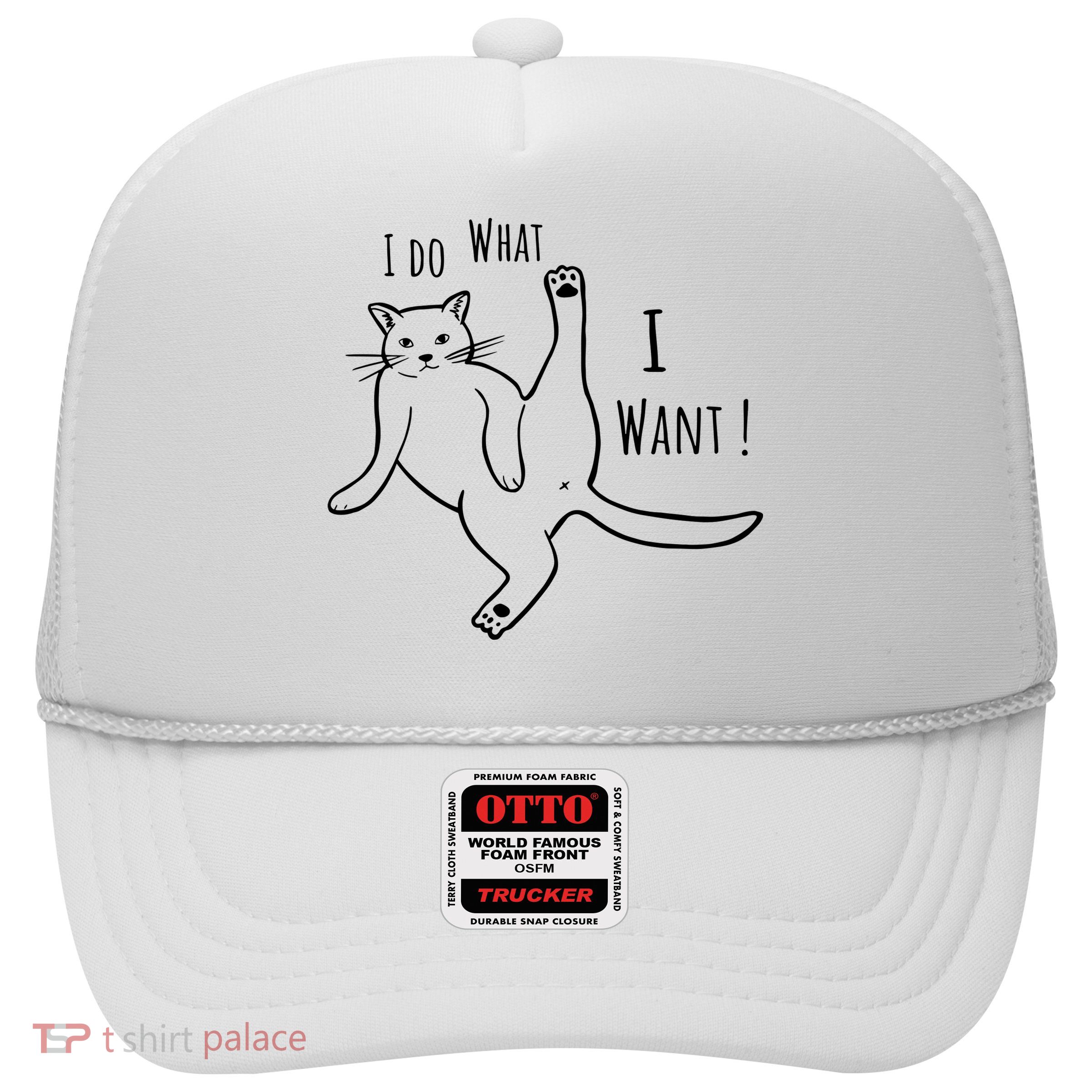I Do What I Want Cat Trucker Hat