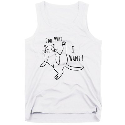 I Do What I Want Cat Tank Top