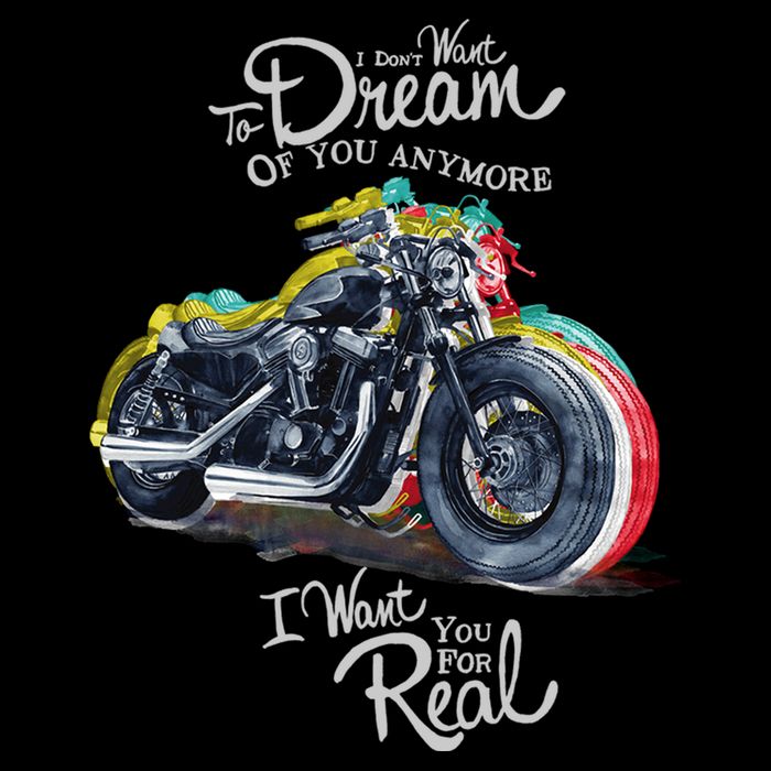 I Don't Want To Dream Of Your Anymore Funny Biker Motorcycle Bucket Hat