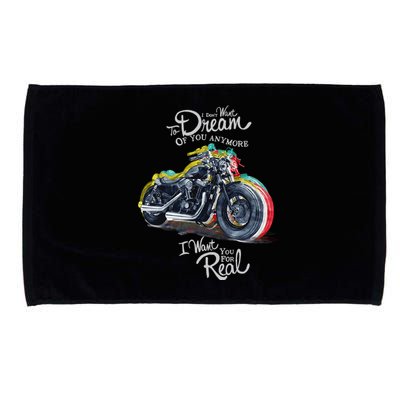 I Don't Want To Dream Of Your Anymore Funny Biker Motorcycle Microfiber Hand Towel